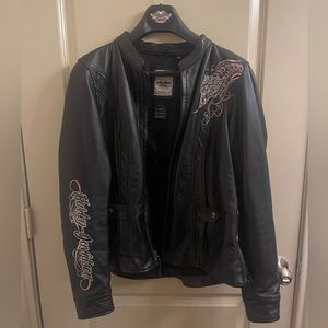 Vintage Leather Harley-Davidson Biker Jacket